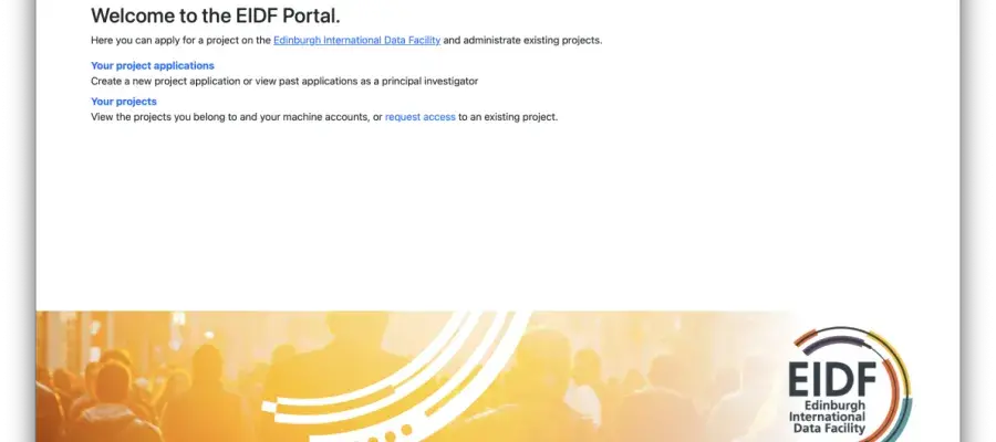 EIDF Data Science Cloud service for research
