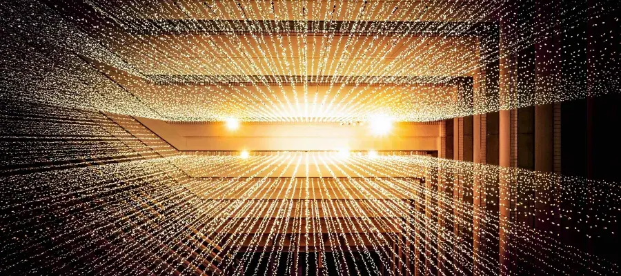 Abstract light data flow