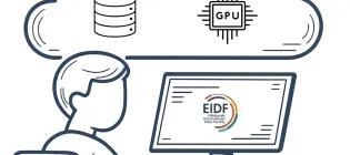 User accessing EIDF with cloud above their head