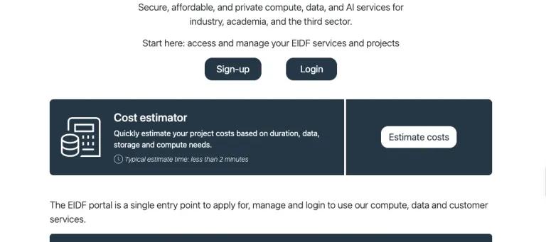 EIDF portal
