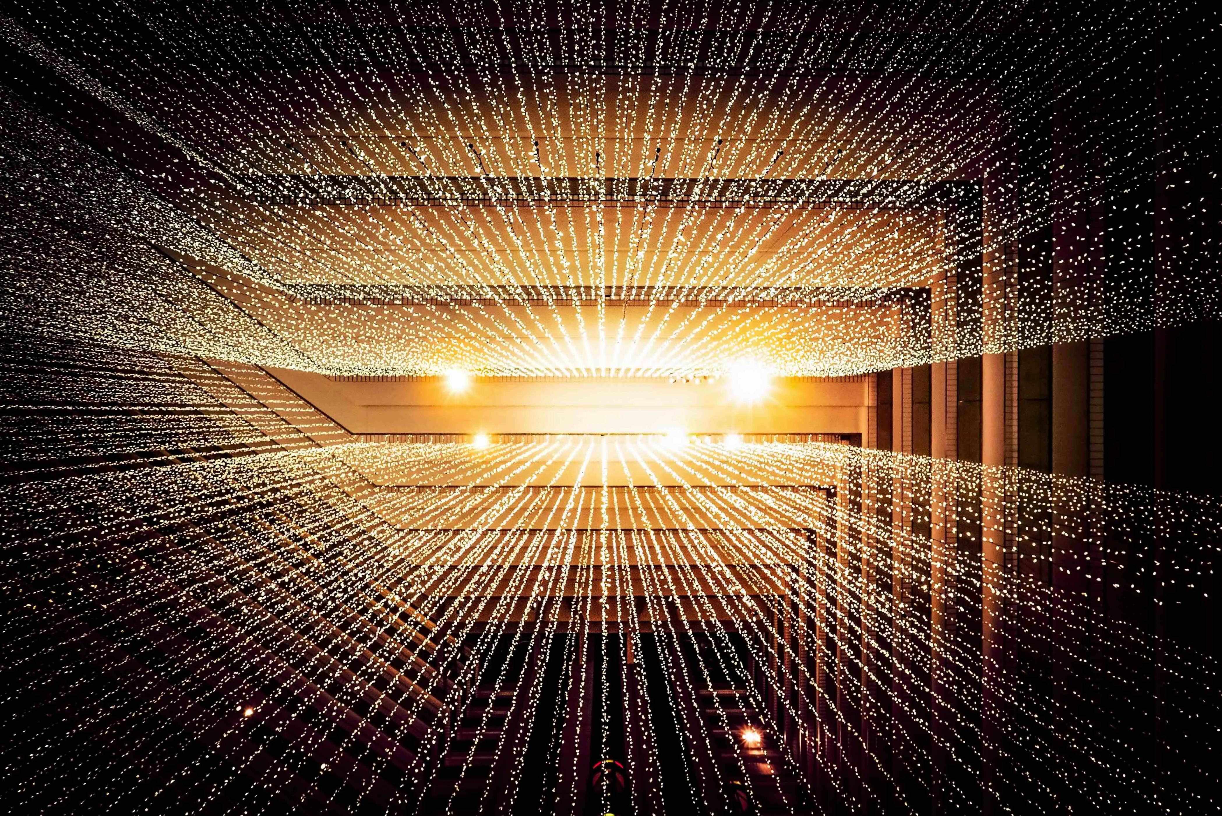 Abstract light data flow