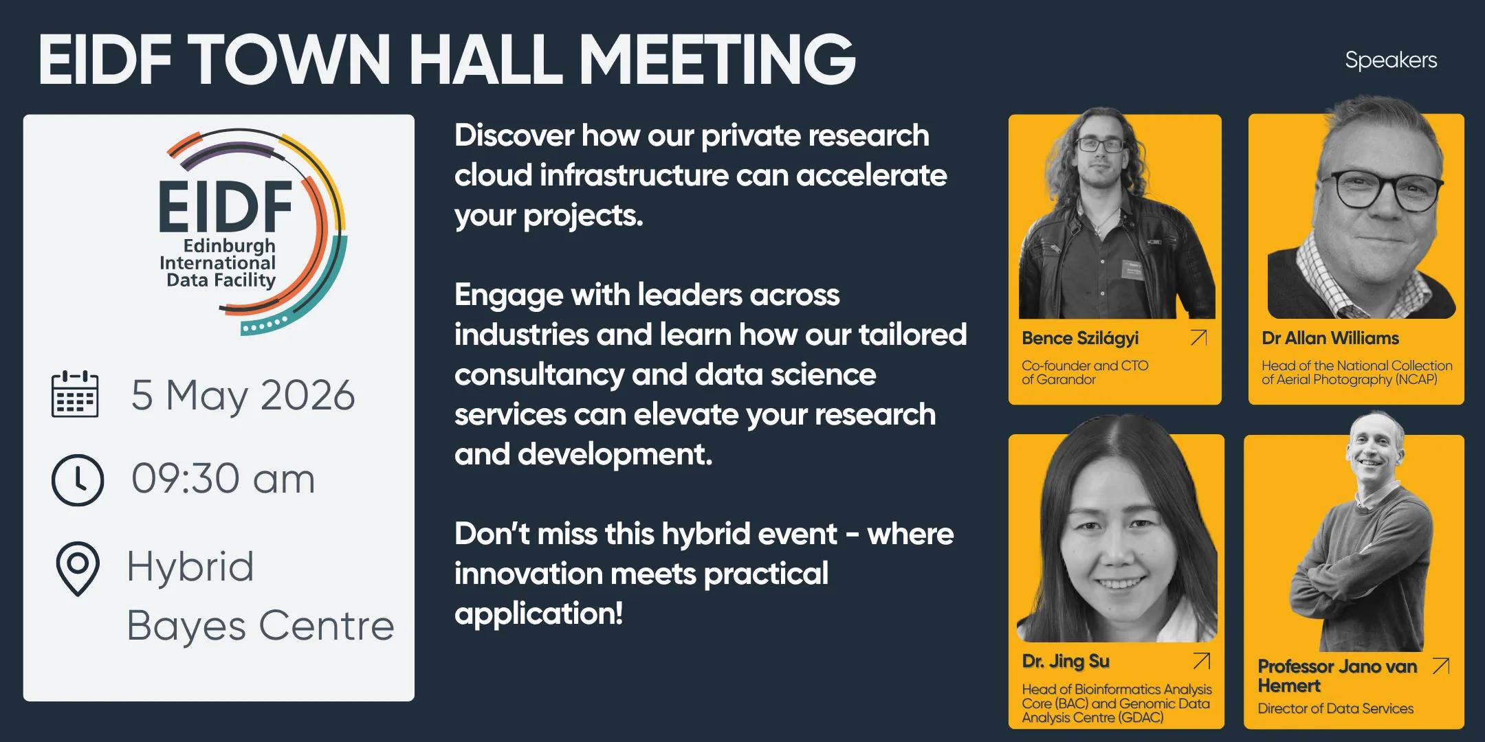 Promo image for EIDF town hall meeting 2026