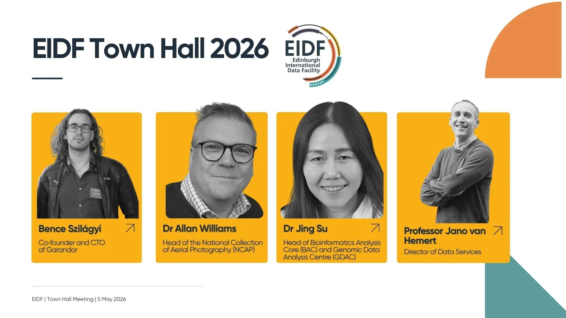 2026 EIDF Town Hall meeting picture of speakers