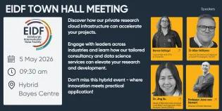 Promo image for EIDF town hall meeting 2026